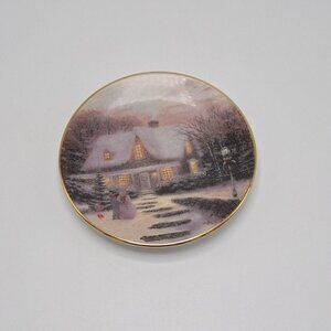 Home To Grandmas 1996 Thomas Kinkade Enchanted Seasons Mini Plate
